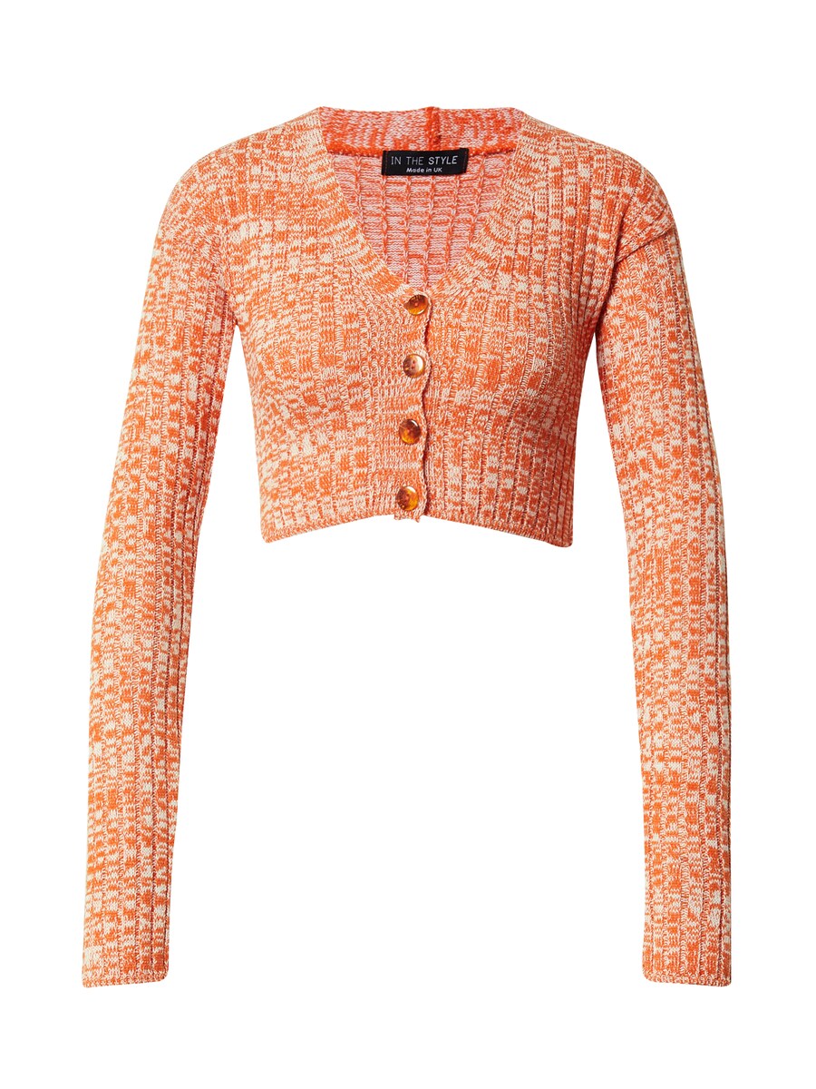 

Вязаный кардиган In The Style Saffron, оранжевый