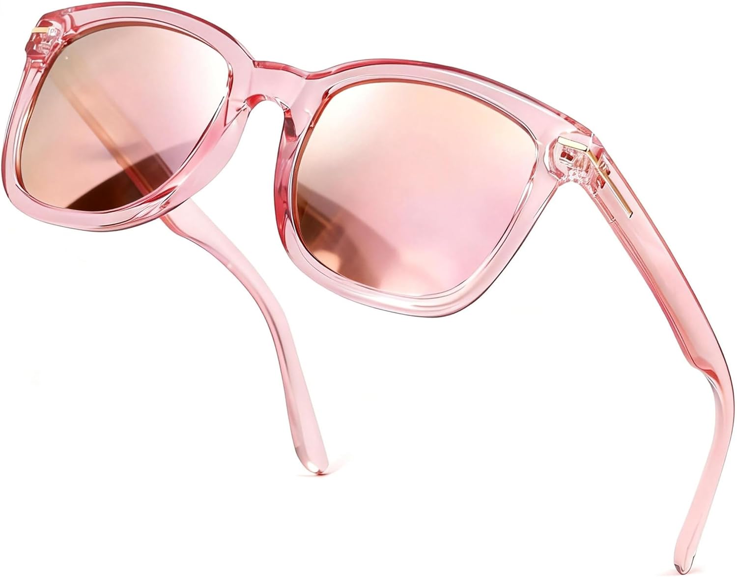 

Поляризованные солнцезащитные очки SIPHEW для женщин/мужчин | Солнцезащитные очки с крупной оправой и защитой от УФ-излучения UV400 | Большие квадратные зеркальные линзы S-образной формы, A02-pink Frame Pink Mirrored Lens