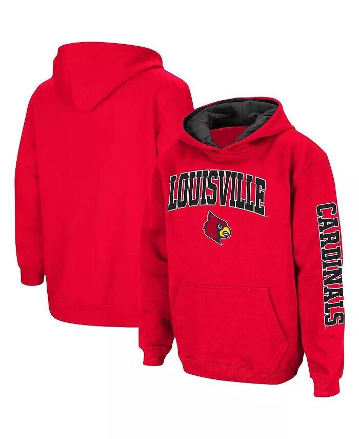 

Красный пуловер с капюшоном Big Boys Louisville Cardinals 2-Hit Team Colosseum, красный