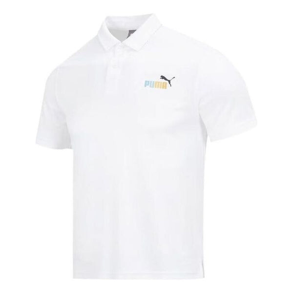 

Футболка graphic logo polo shirt 'white' Puma, белый