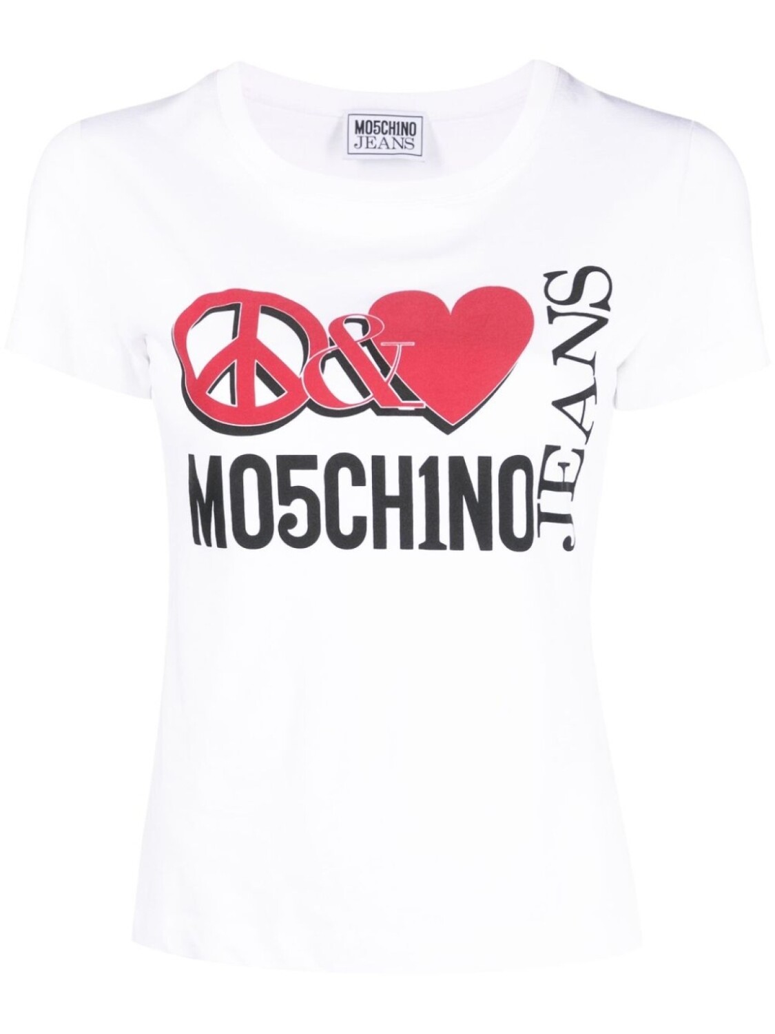 

MOSCHINO JEANS футболка с логотипом, белый