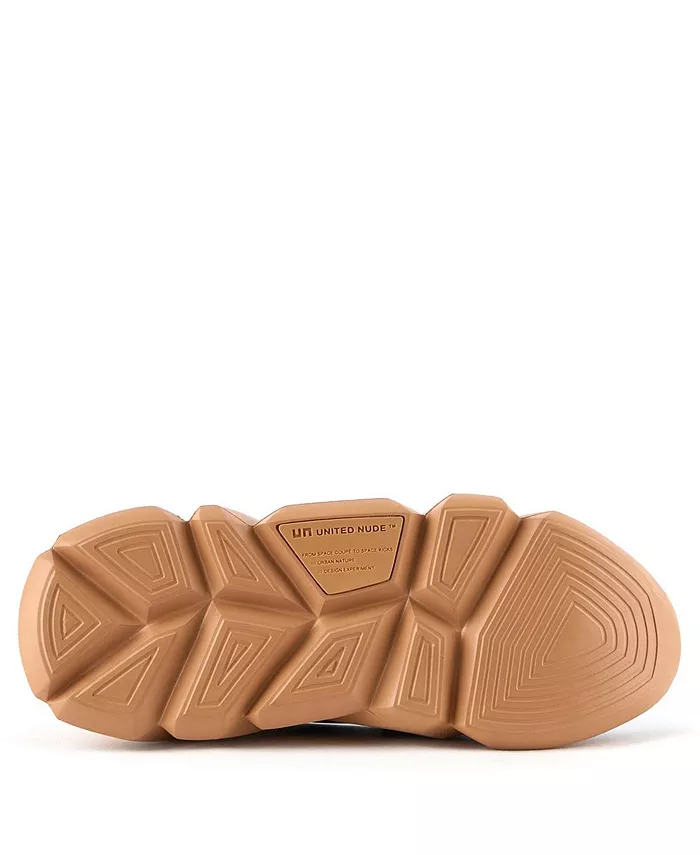 Женские кроссовки Space Kick Max с верхом из нубука и овчины United Nude, коричневый — фото 3