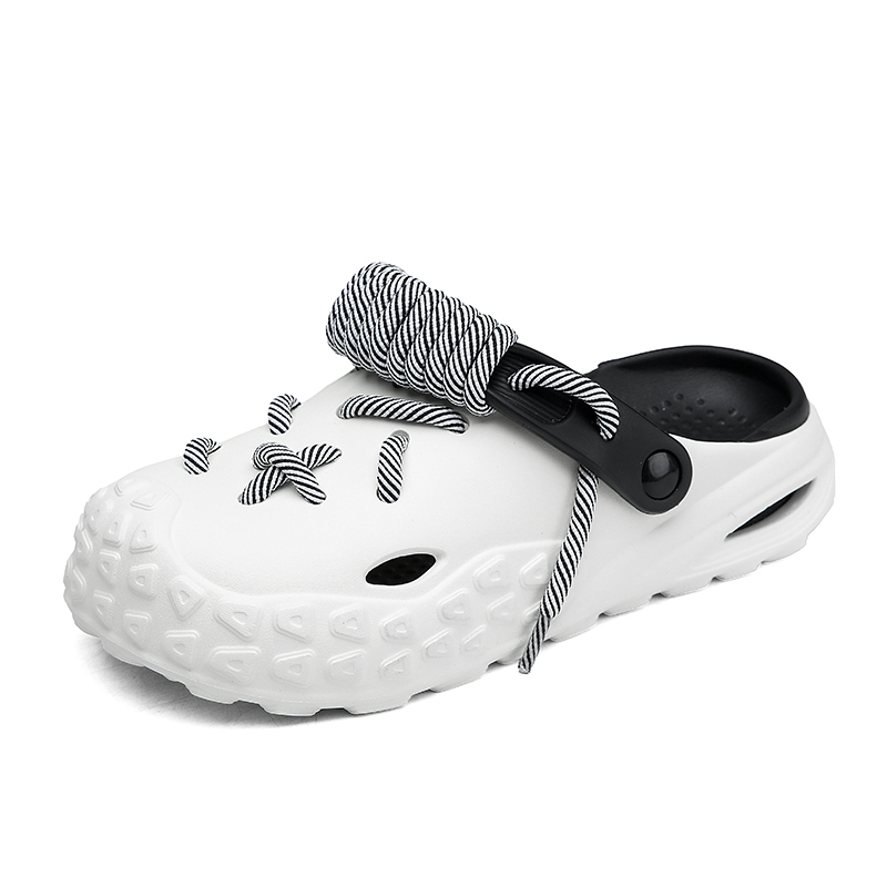 CHAOPAISHA Клоги унисекс белые арбузно-красные без ремешка 369, цвет White Watermelon Red (No Strap 369) — фото 2