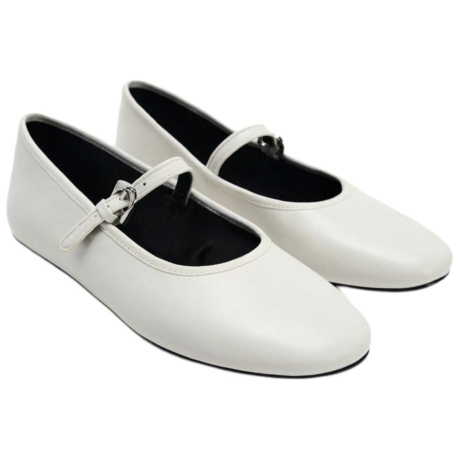 Туфли женские повседневные Women's Casual Shoes Women's Zara, белый — фото 3