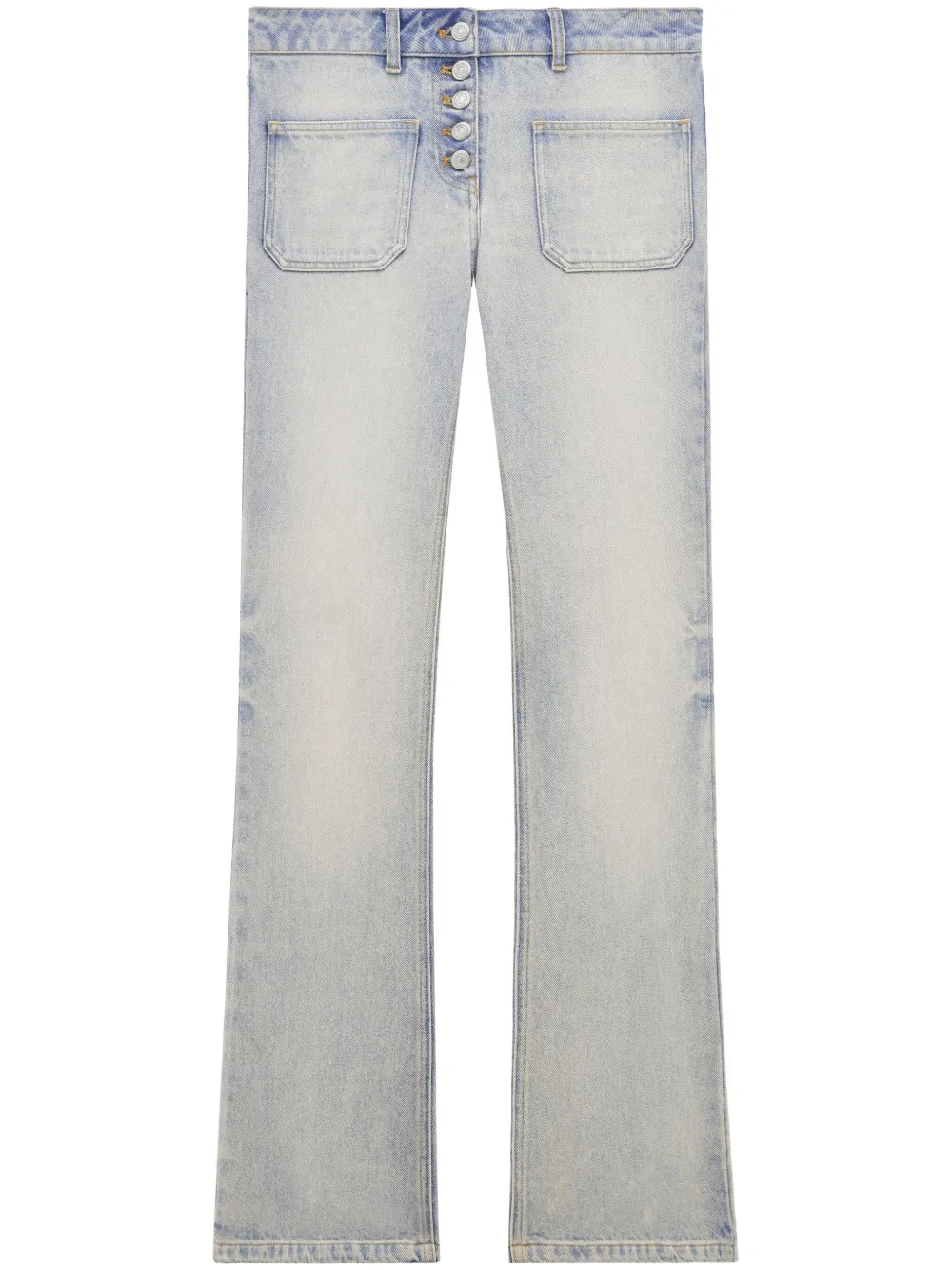 

Джинсы bootcut с заниженной талией Courrèges, синий