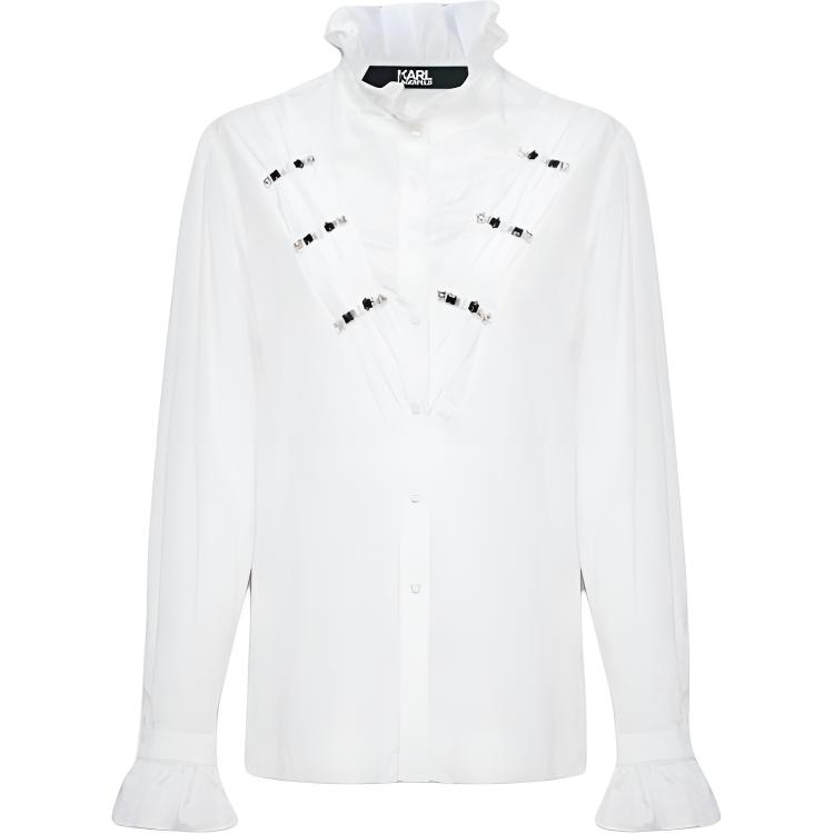 

Рубашка KARL LAGERFELD FW25 женская KARL LAGERFELD / Karl Lagerfeld Jeans, белый