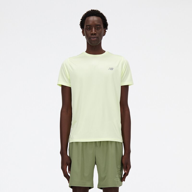 

Футболка мужская беговая из ss-топа New Balance, цвет limelight