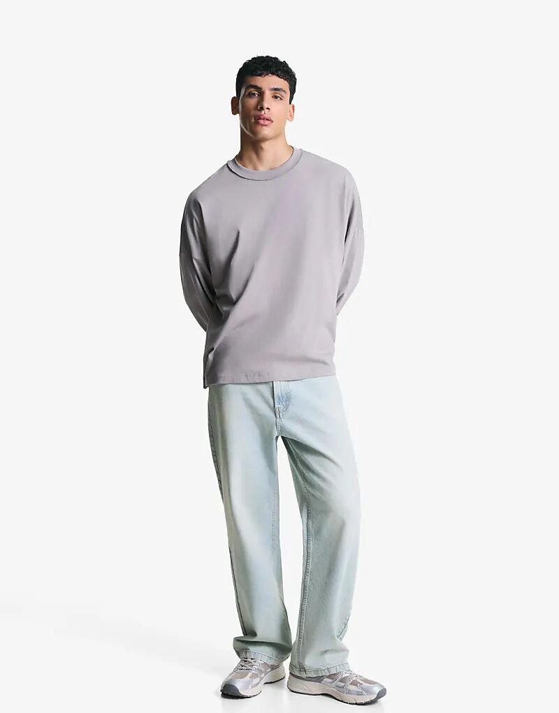 

Джинсы Bershka Baggy светло-синего цвета