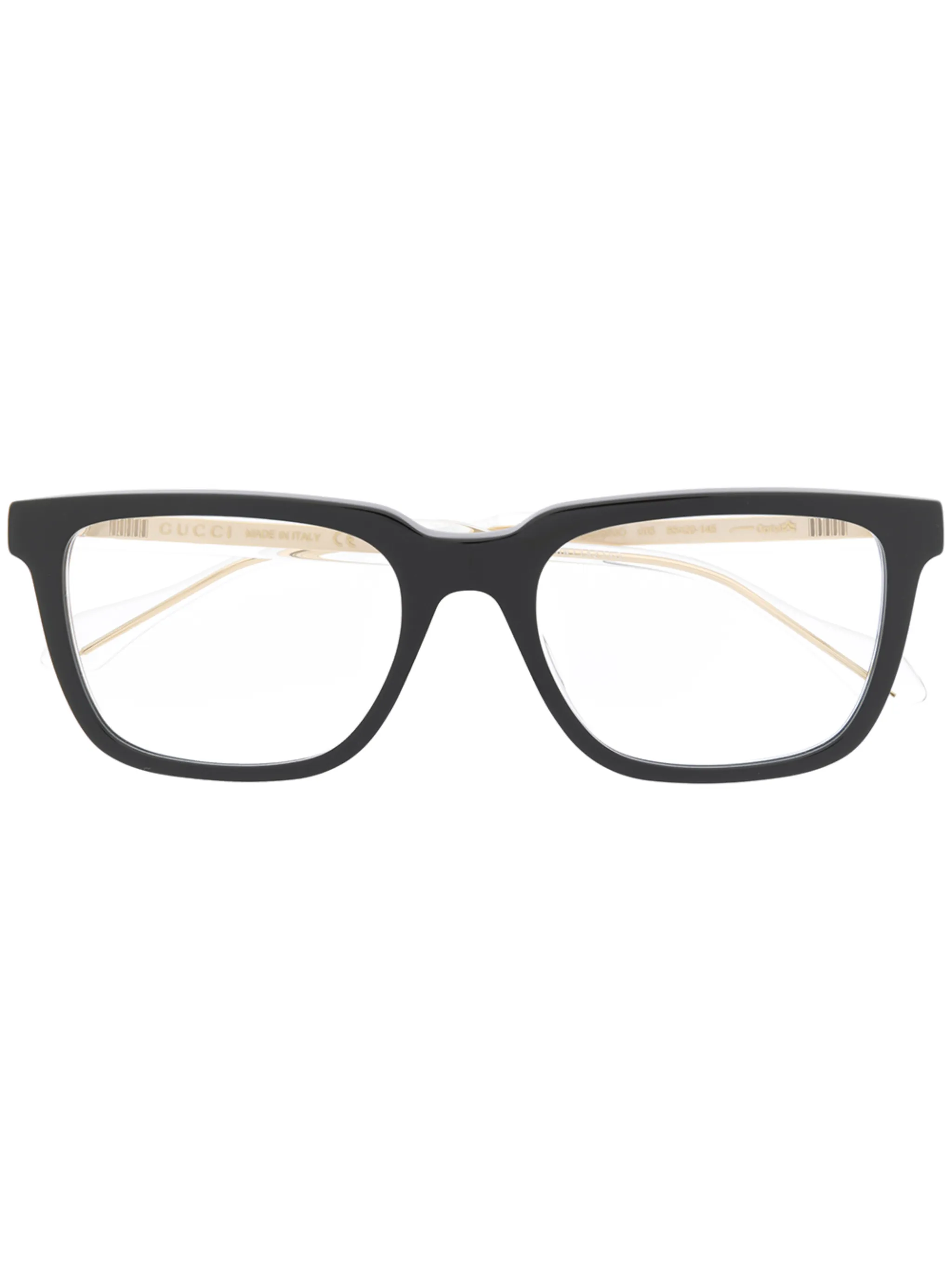 

Очки в квадратной оправе Gucci Eyewear, черный