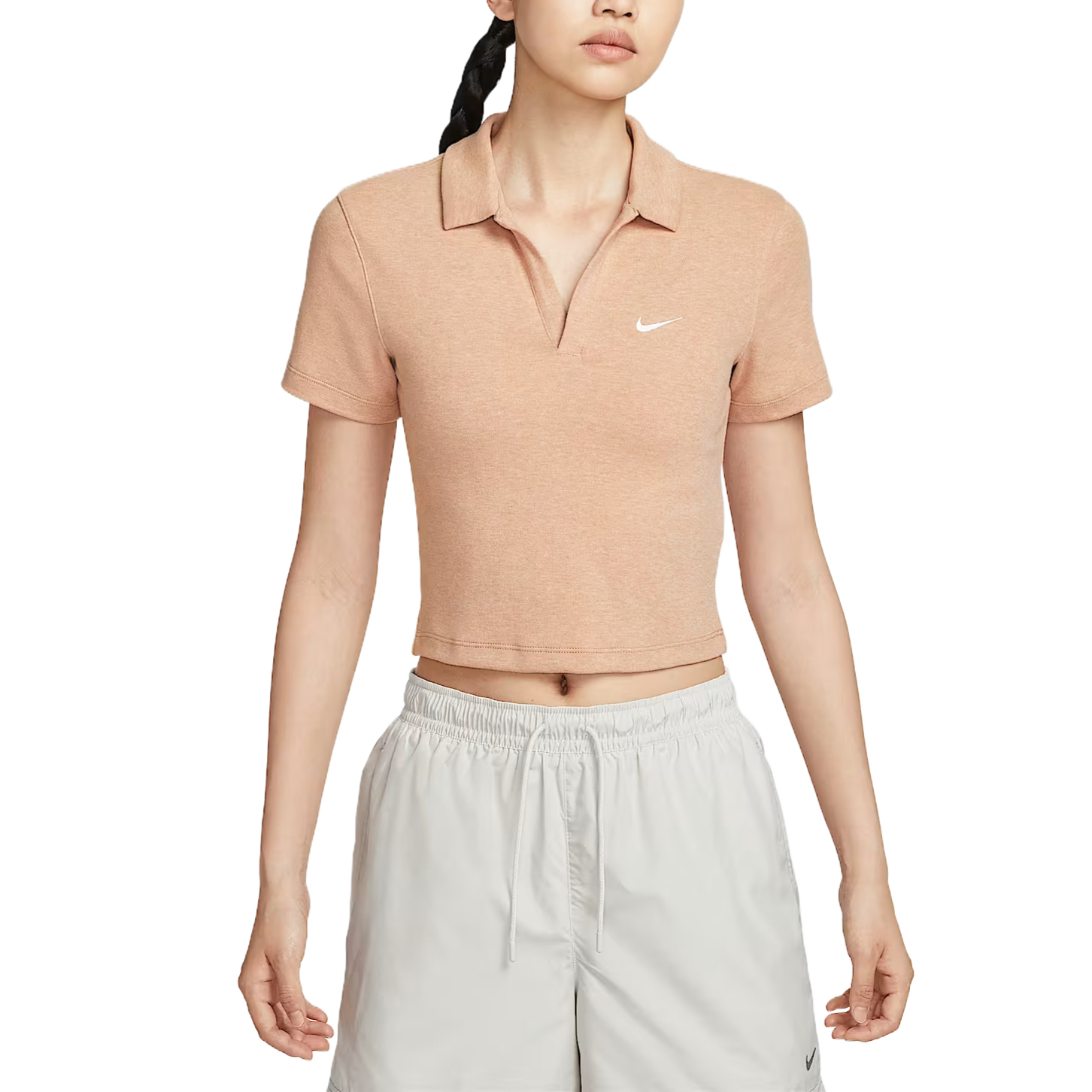 Футболка поло женская Sportswear Essentials Series SS25 Nike, золото — фото 2