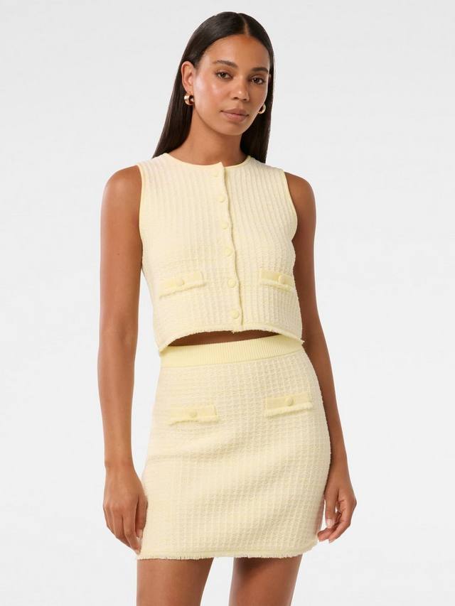 

Майка aria boucle Forever New, цвет Lemon