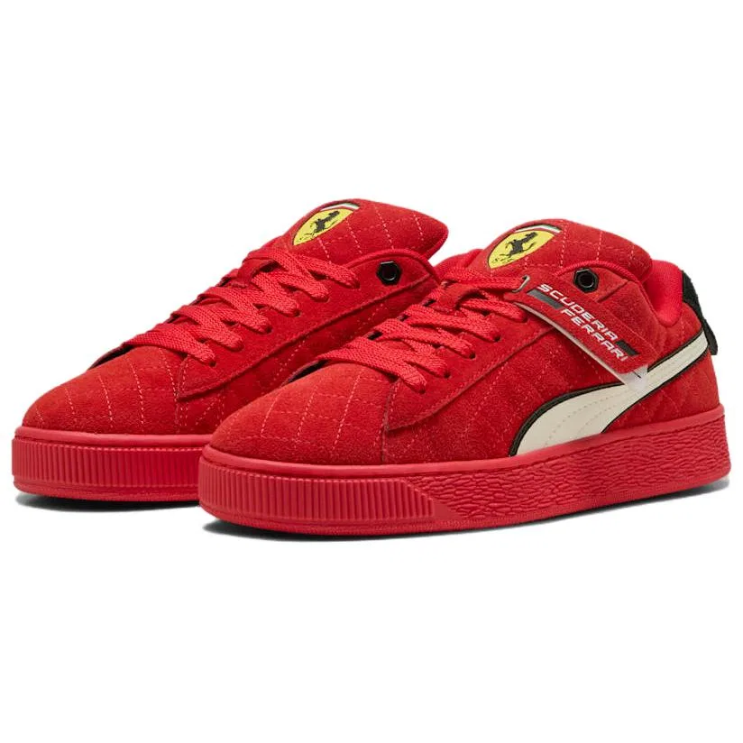 Кроссовки кожаные PUMA Suede Xl Hero Red — фото 4