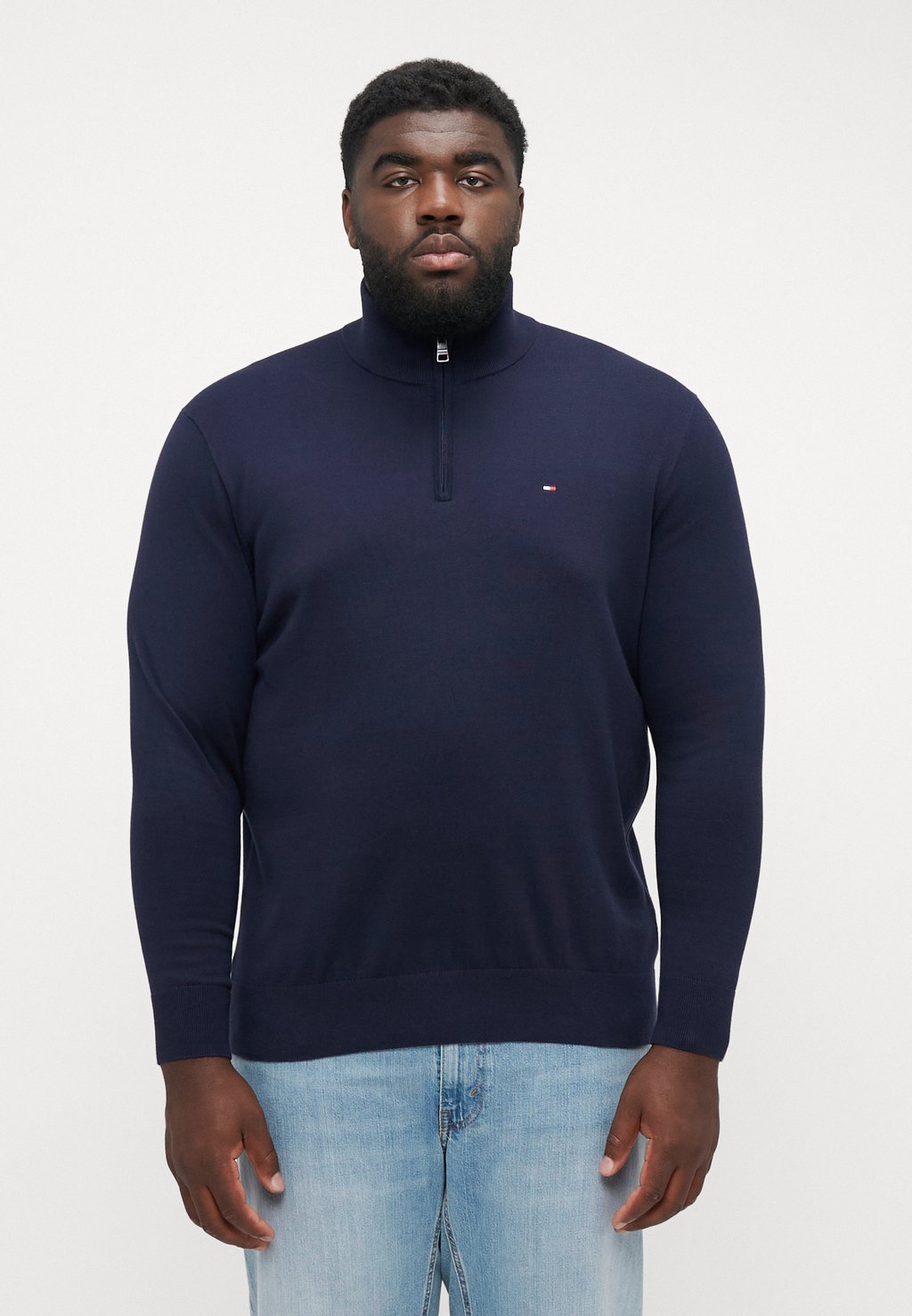 

Джемпер ESSENTIAL ZIP MOCK Tommy Hilfiger, темно-синий