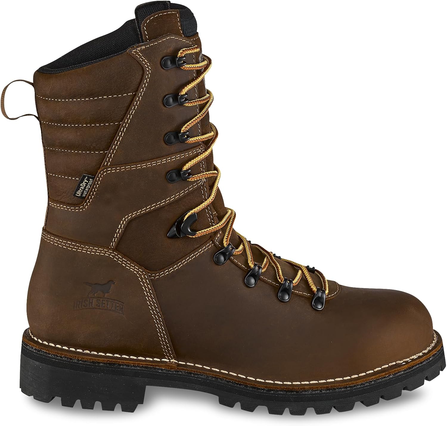 Рабочие ботинки Irish Setter, Shorewood, мужские, высота 23 см, водонепроницаемые, утепленные 400 г, стальной защитный носок, для лесорубов, коричневый — фото 4