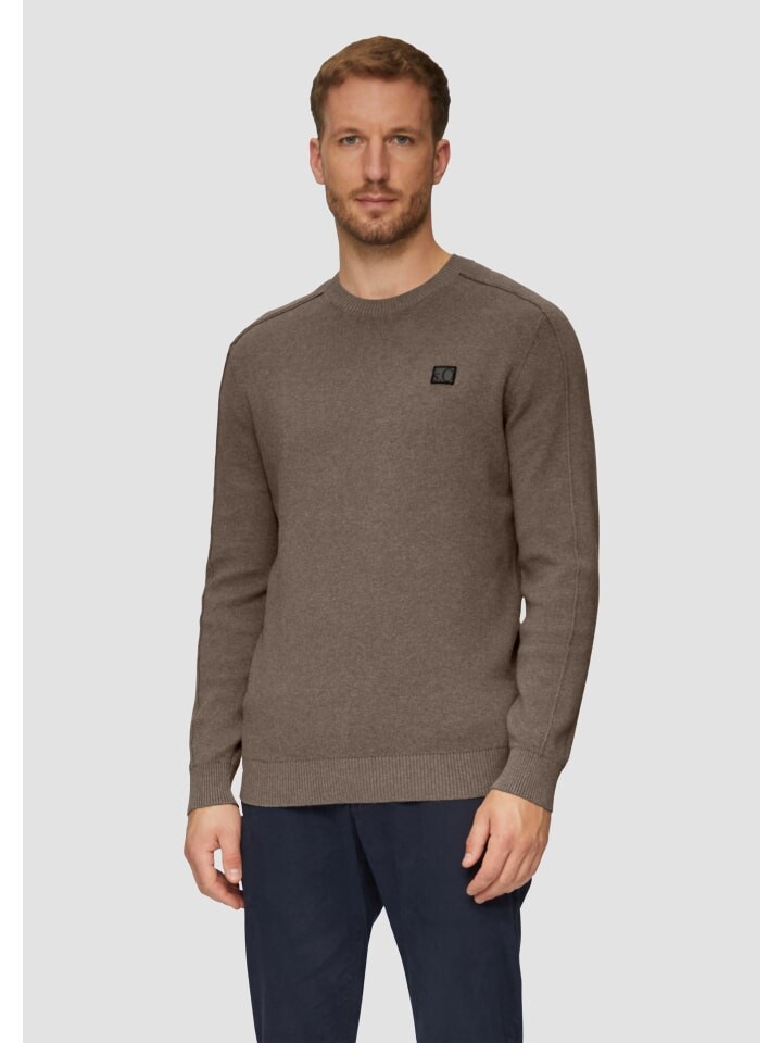 

Пуловер s.Oliver Strickpullover langarm, коричневый