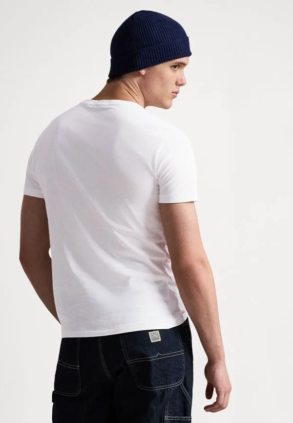 Футболка-Поло приталенного кроя с принтом медведя. Polo Ralph Lauren, White — фото 3