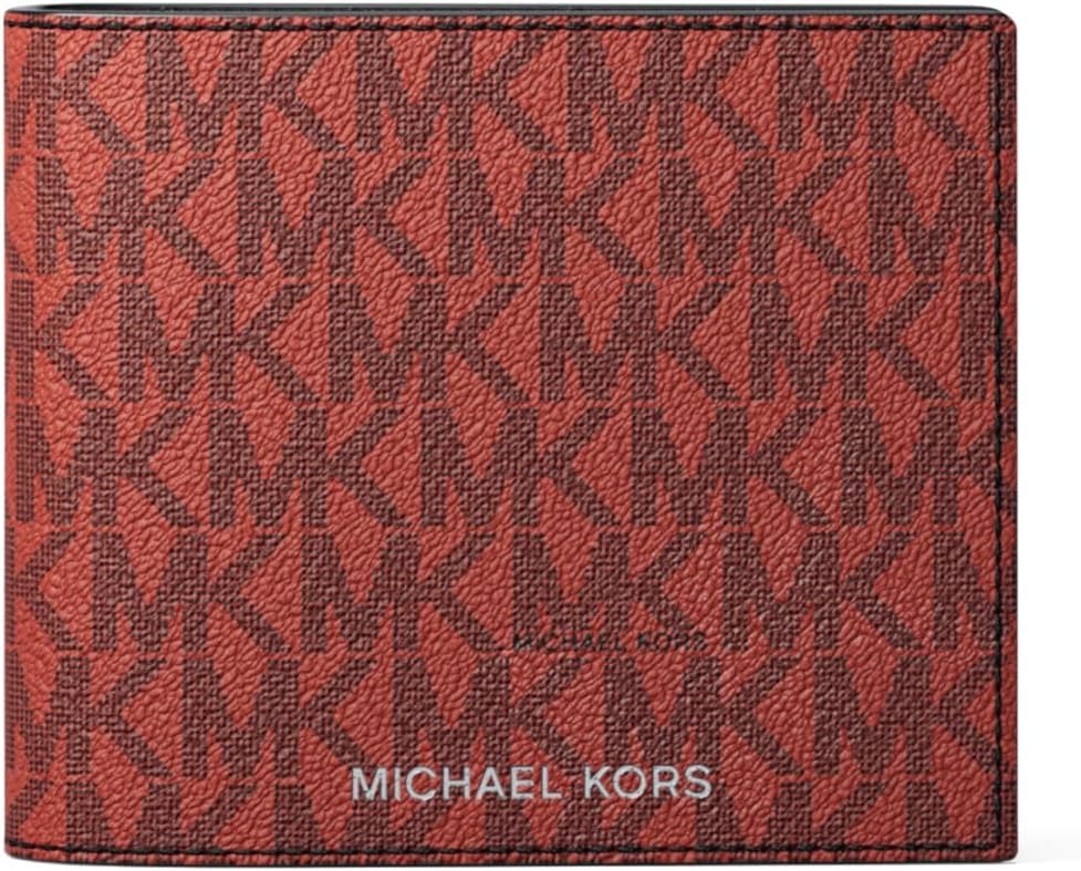 

Michael Kors мужской кошелек Greyson Billfold с паспортным отделением, Crimson Signature