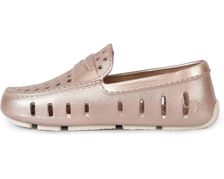 Лоферы Floafers Kids Prodigy Driver Metallic, цвет Rose Gold/Cream — фото 4