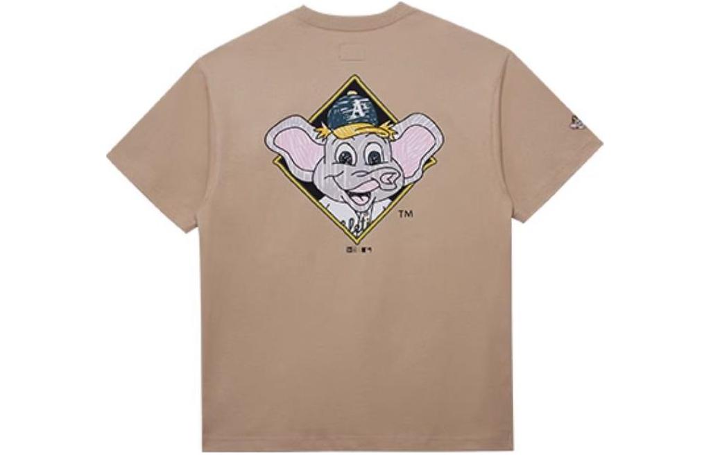 

New Era Футболка MLB College Renewal Series SS24 Oakland Athletics мужская khaki