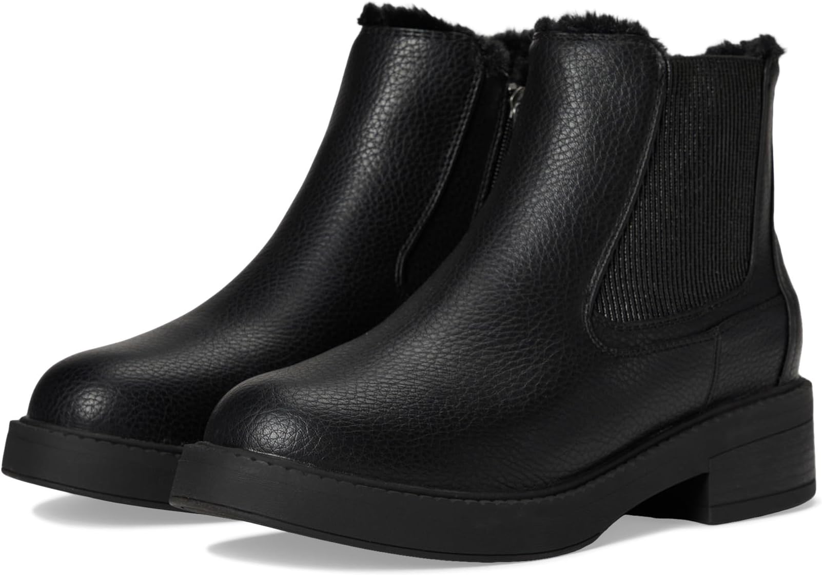 Ботинки Blowfish Malibu Vera Cozy Booties, цвет Black Tumbled Faux Leather
