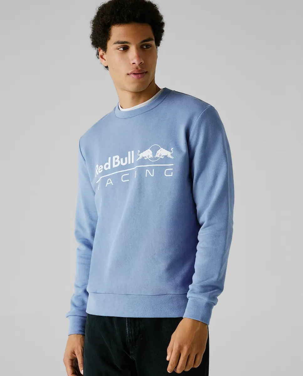 

Мужская толстовка с круглым вырезом и печатным логотипом Pepe Jeans, синий