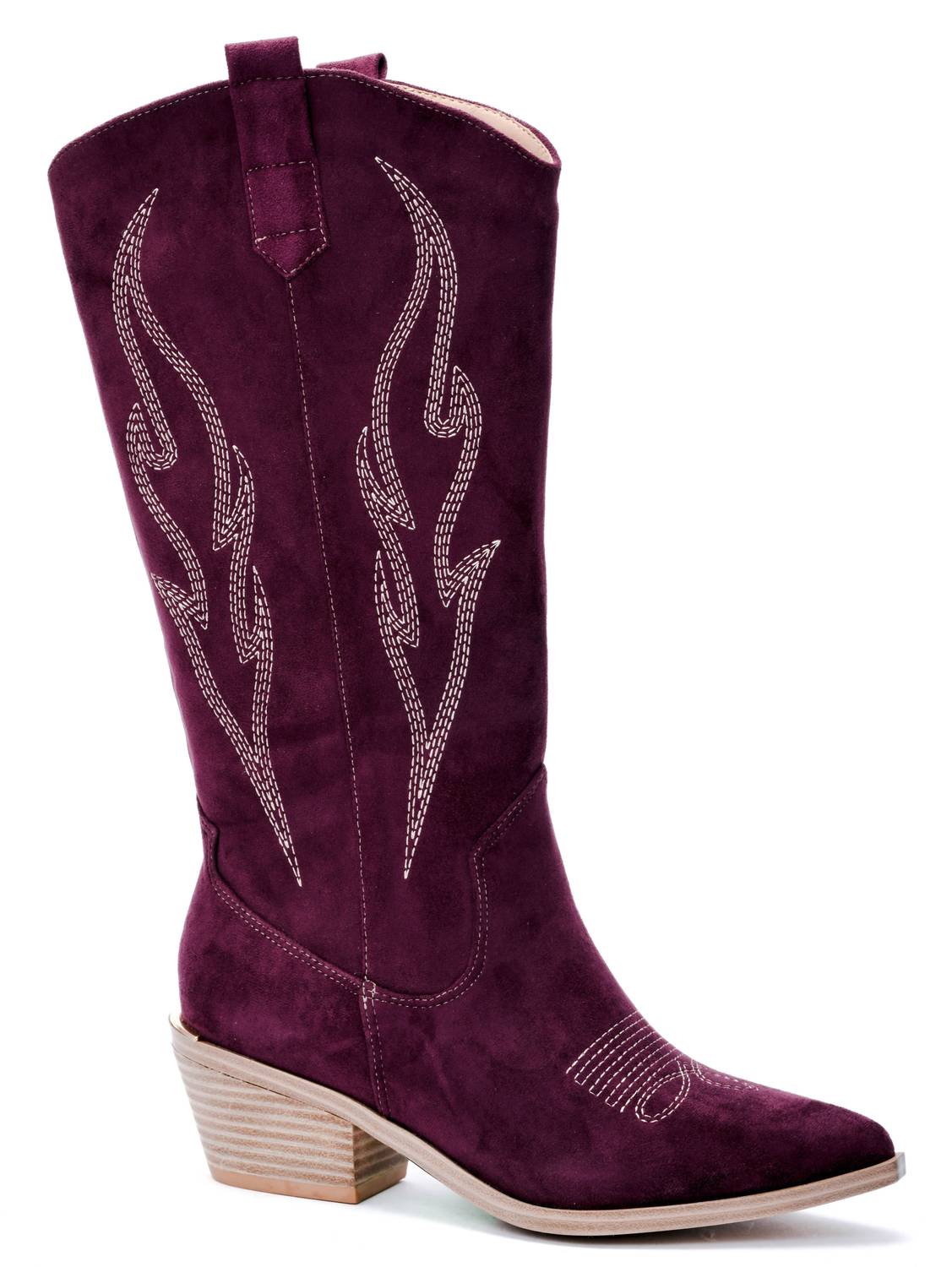 

Ботинки Cowgirl из искусственной замши цвета вина Corkys Footwear, цвет wine
