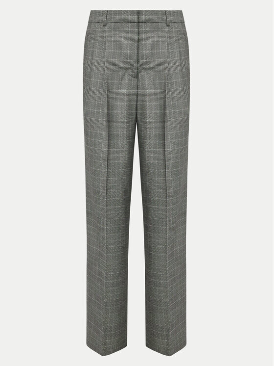 

Брюки из ткани regular fit Boss, серый