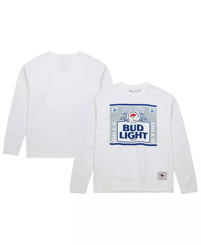 

Мужская толстовка с капюшоном Bud Light White Buffalo Bills The Crest Mitchell & Ness