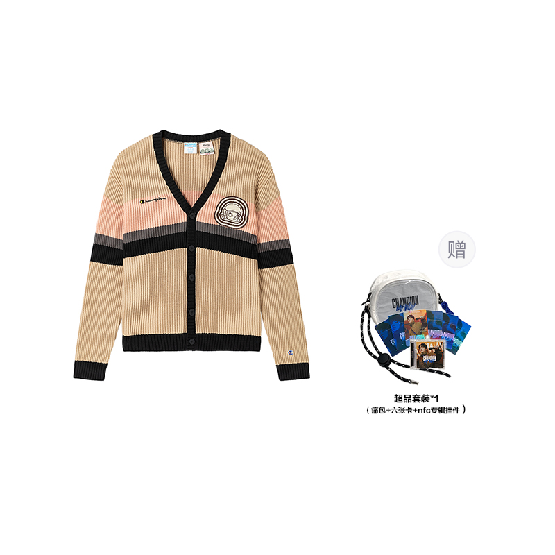 

X POP MART Вязаный свитер Unisex Champion, Хаки