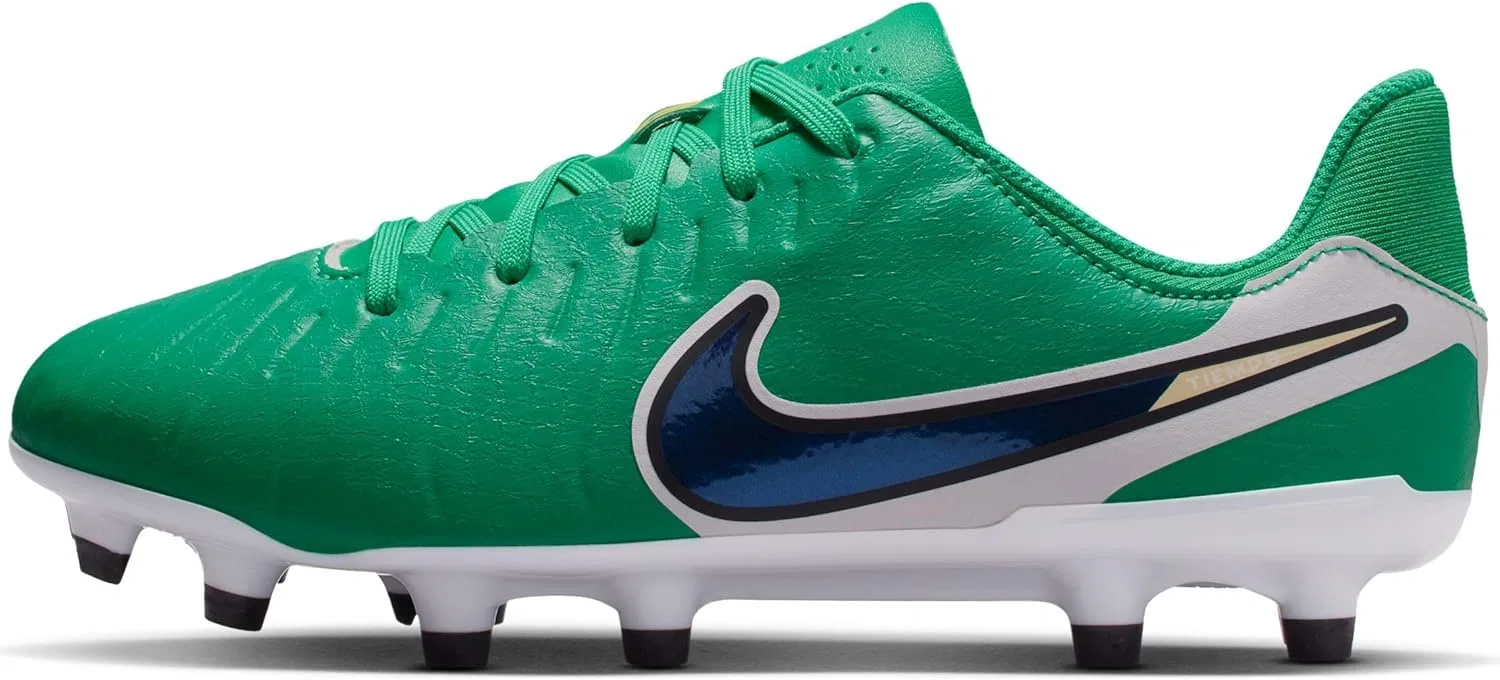 Детские футбольные бутсы Nike Unisex Kids Jr. Tiempo Legend 10 Academy LV8 Low-Top для различных типов грунта (подходят для детей постарше), Multicoloured