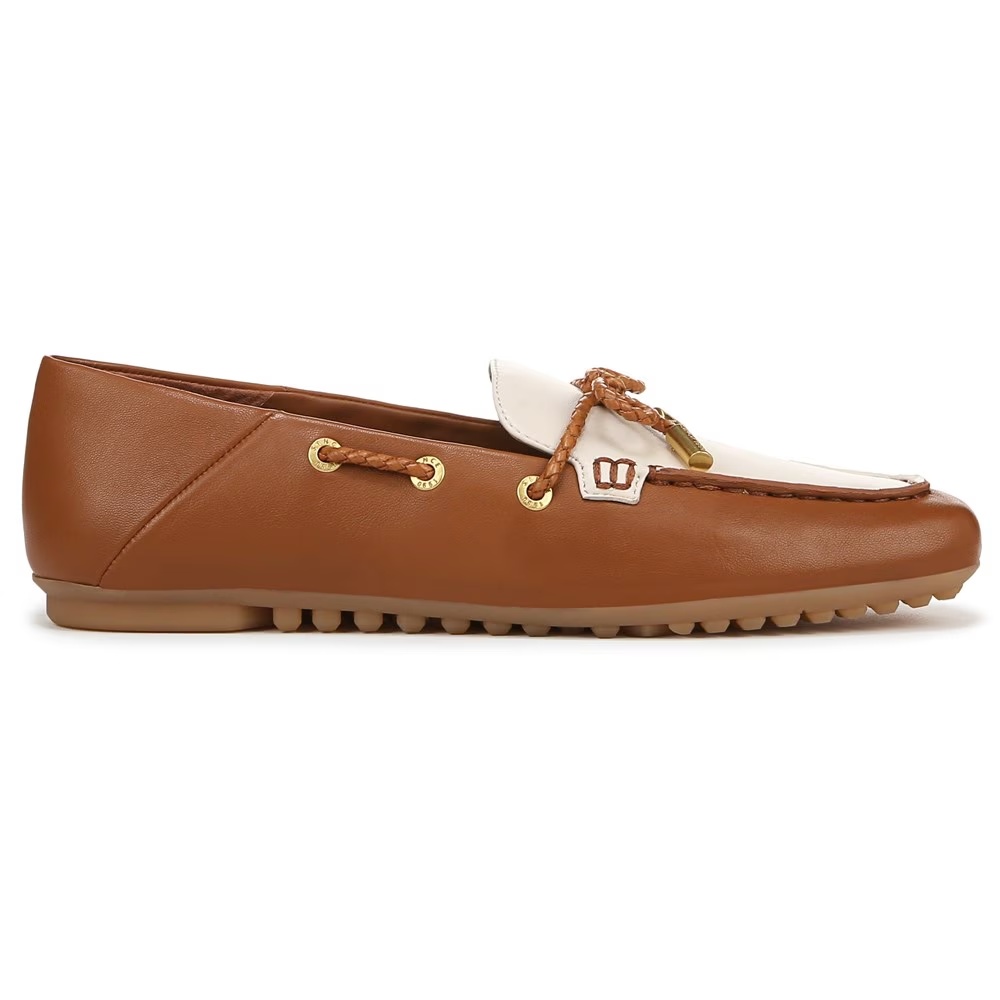 Туфли-лоферы с кисточками Zepher от Sarto By Franco Sarto, tan/white leather — фото 2