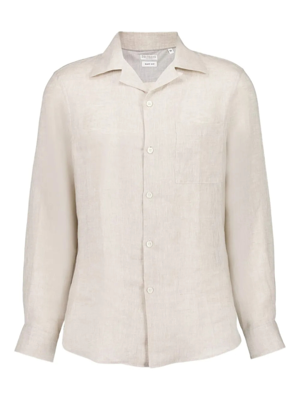 

Льняная рубашка Brunello Cucinelli, нейтральный