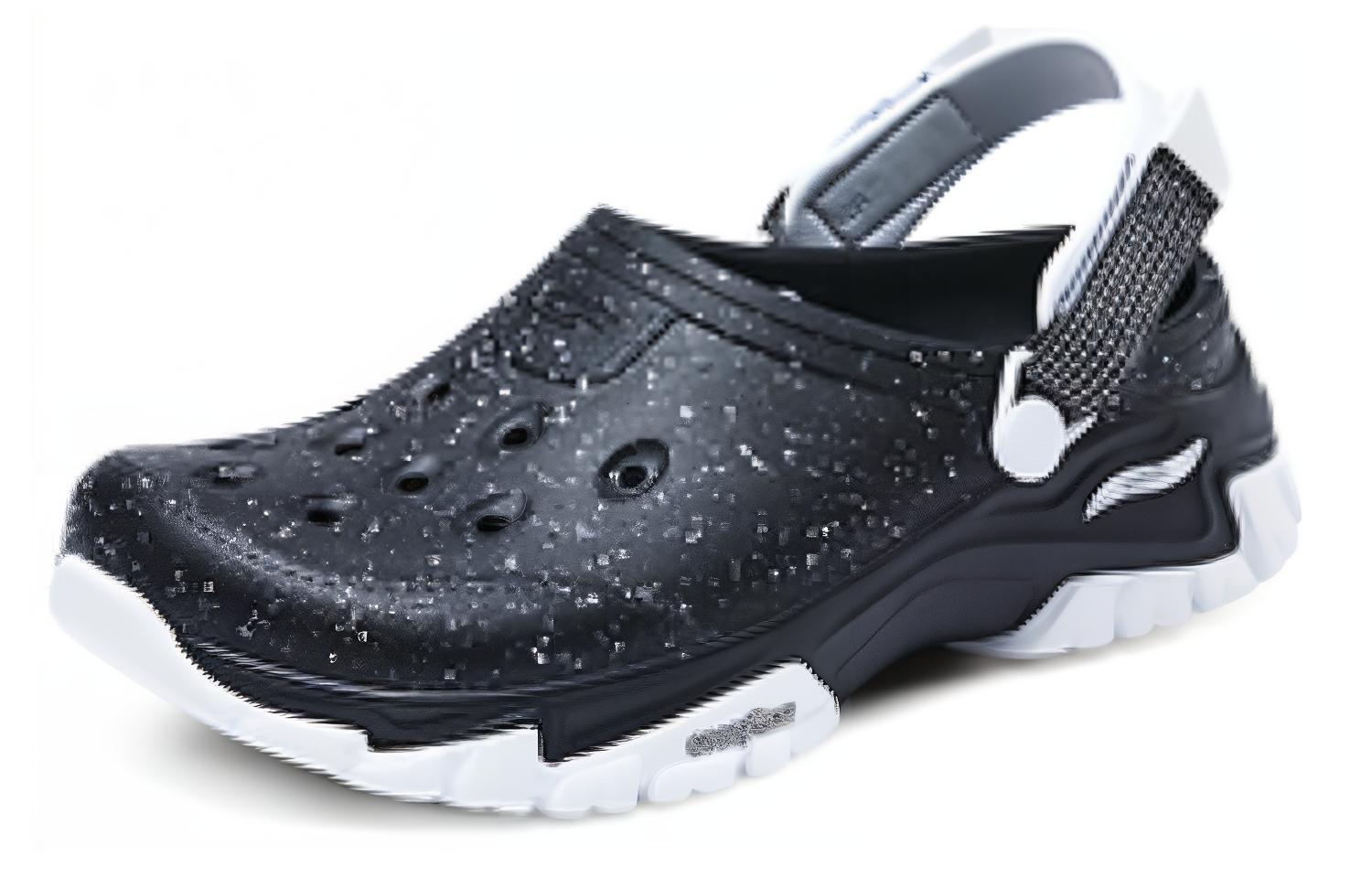 Skechers Фомис сандалии "Черный Белый" женские черно-белые, цвет Black/White — фото 3