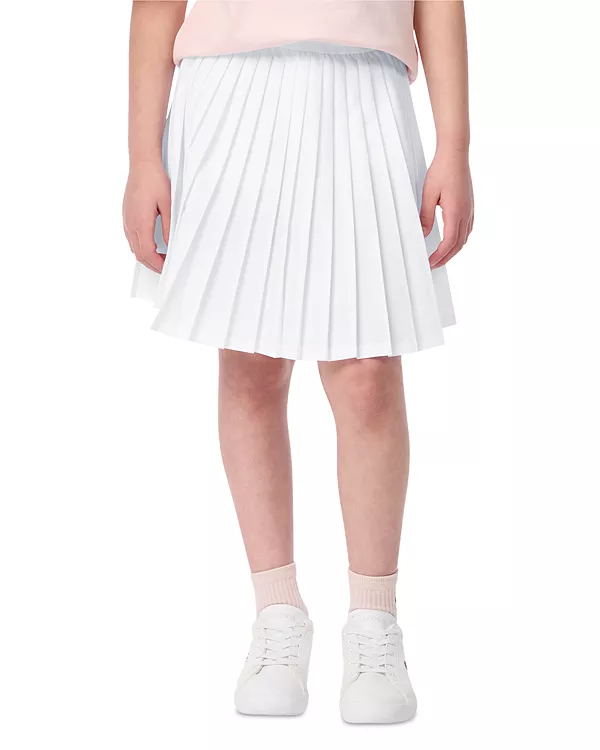 

Детская спортивная плиссированная юбка с логотипом - для девочек постарше. Lacoste, белый