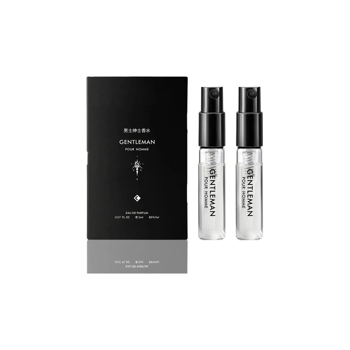 SOLEHE Набор пробников мужского парфюма HEFENGYU Deep Black, классический одеколон, 2 мл, 2 шт/4 шт, Ocean Indigo 2ml*4 — фото 2