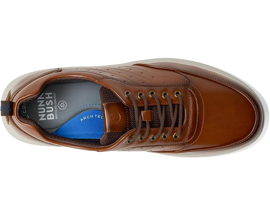 Кроссовки Nunn Bush Ponte Moc Toe Sneakers Hybrid Oxford Dress Casual Lightweight Athletic Style Lace Up, цвет Cognac — фото 2