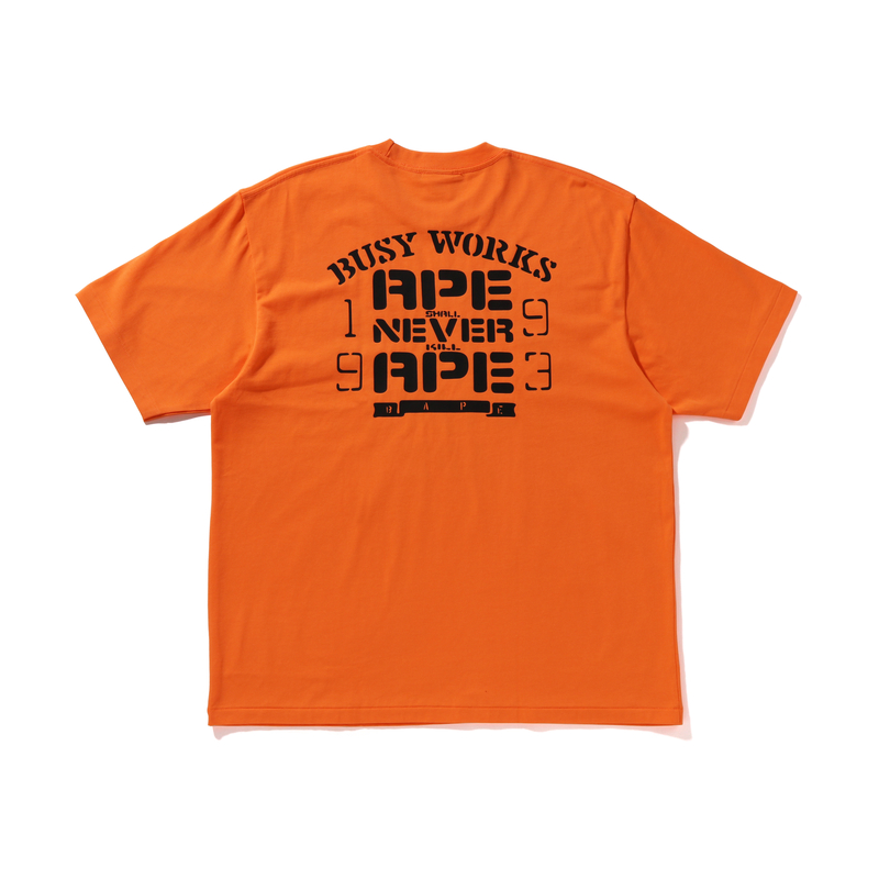 Футболка Bape Og Ape Head College Relaxed Fit A BATHING APE, черная — фото 3