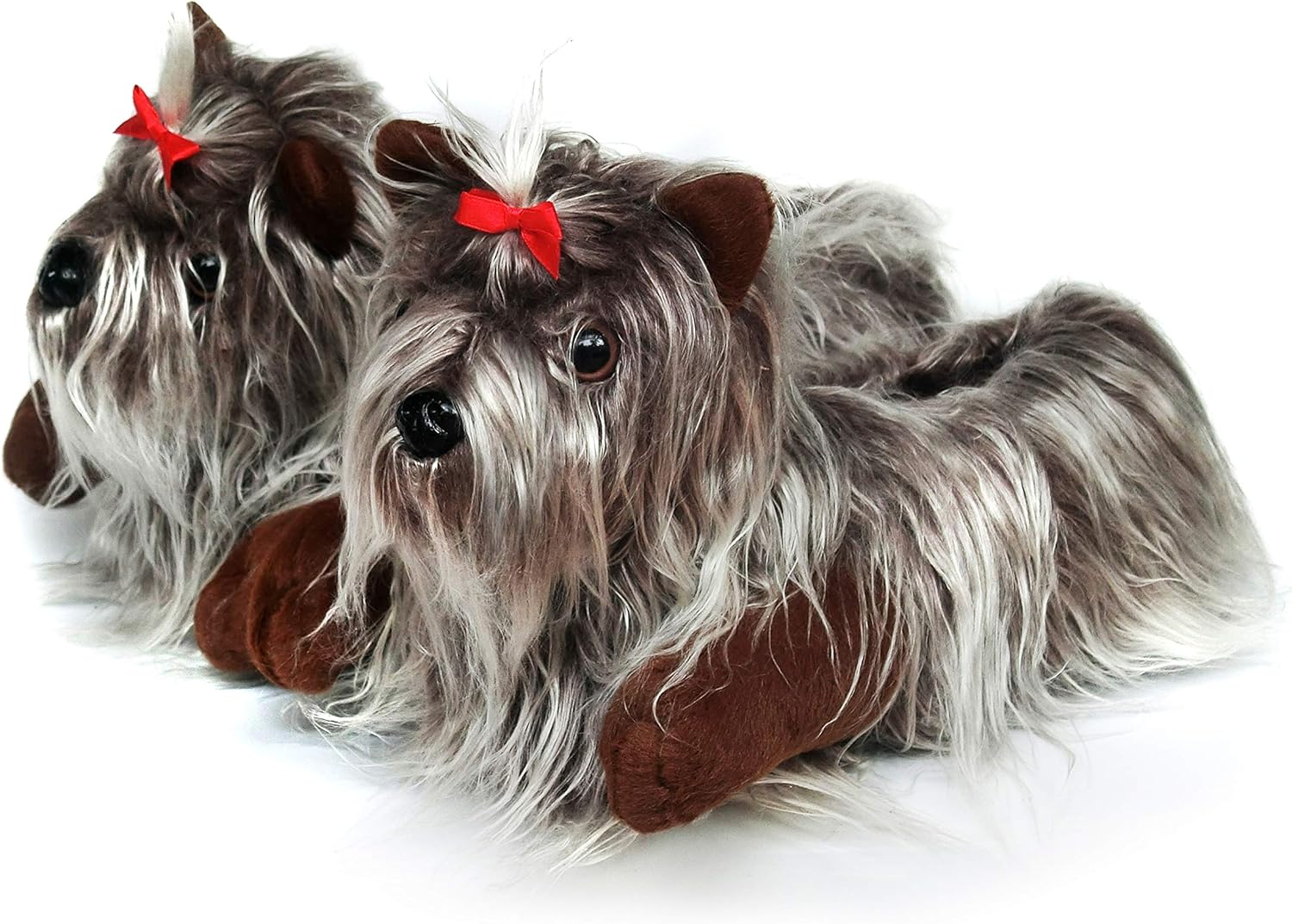 

Домашние тапочки Onmygogo с зимним мехом в форме животного для мужчин и женщин, Yorkie