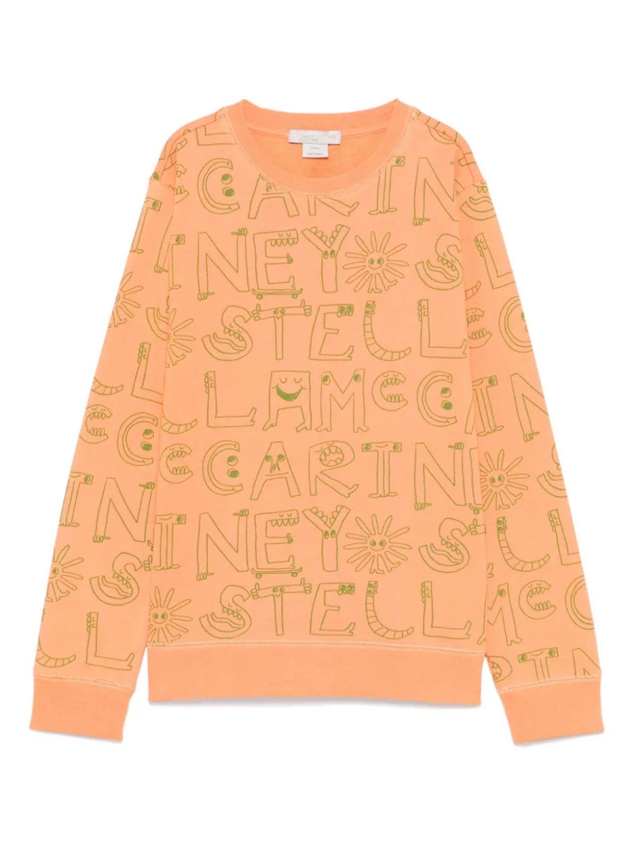 

Stella McCartney Kids толстовка с логотипом, оранжевый