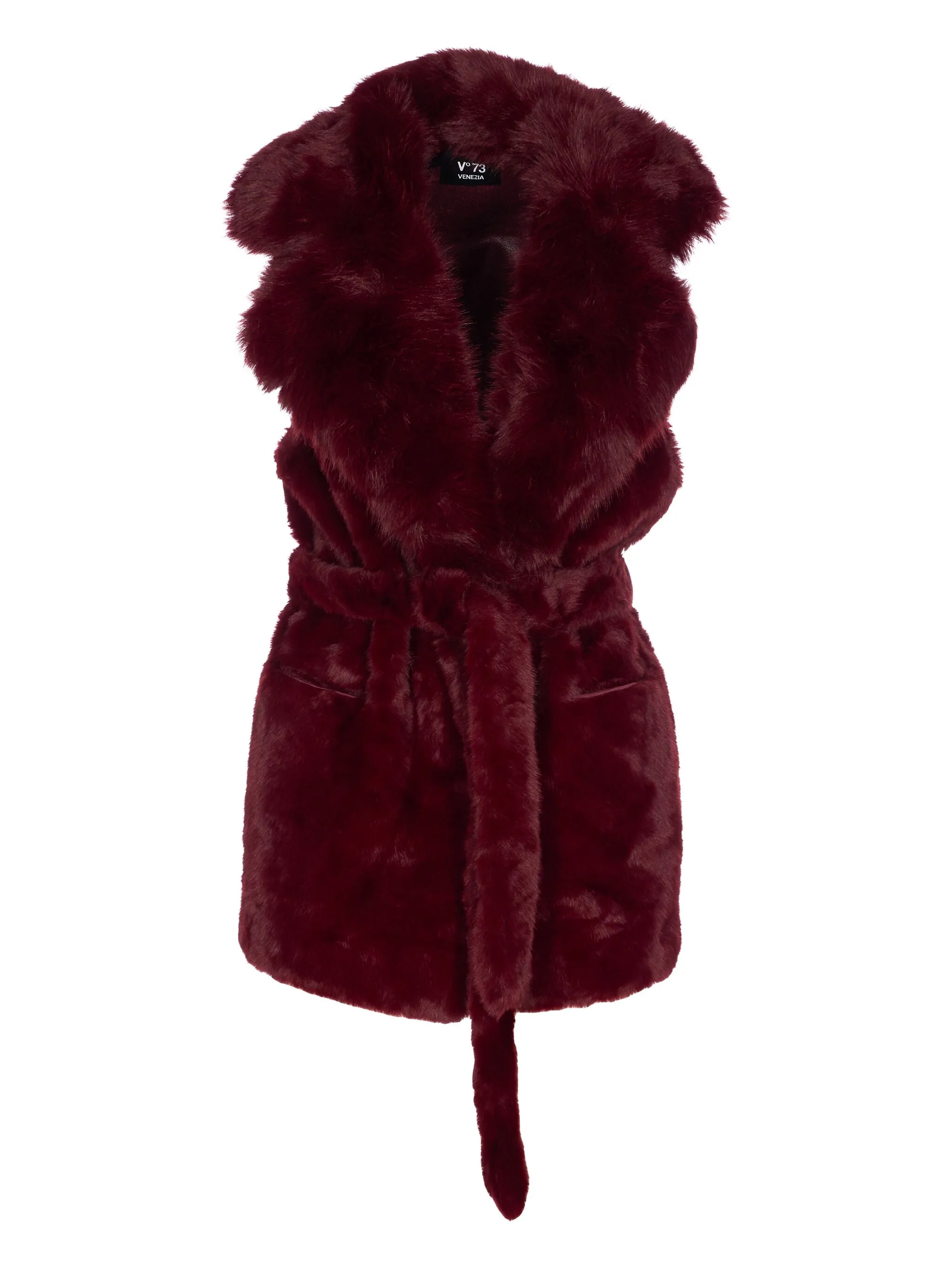 

Жакет без рукавов с поясом V°73, красный