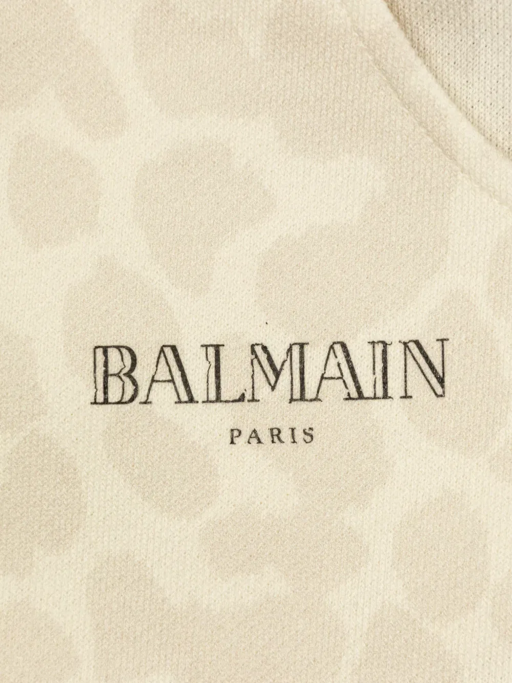 Шорты с принтом логотипа Balmain Kids, нейтральный — фото 4