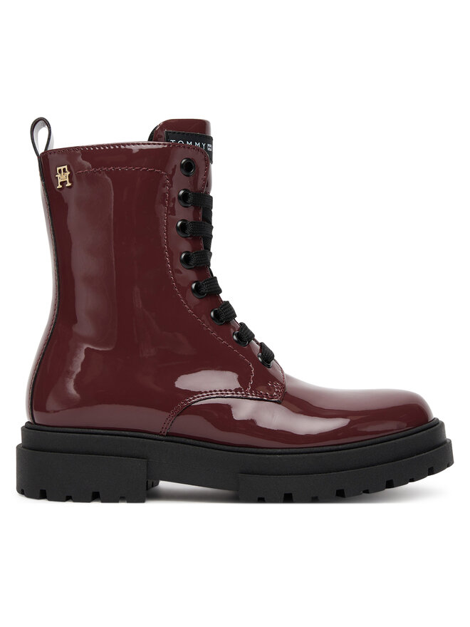 

Ботильоны на шнуровке Tommy Hilfiger Lace-Up Bootie T4A5-34025-0775 S, темно-красный