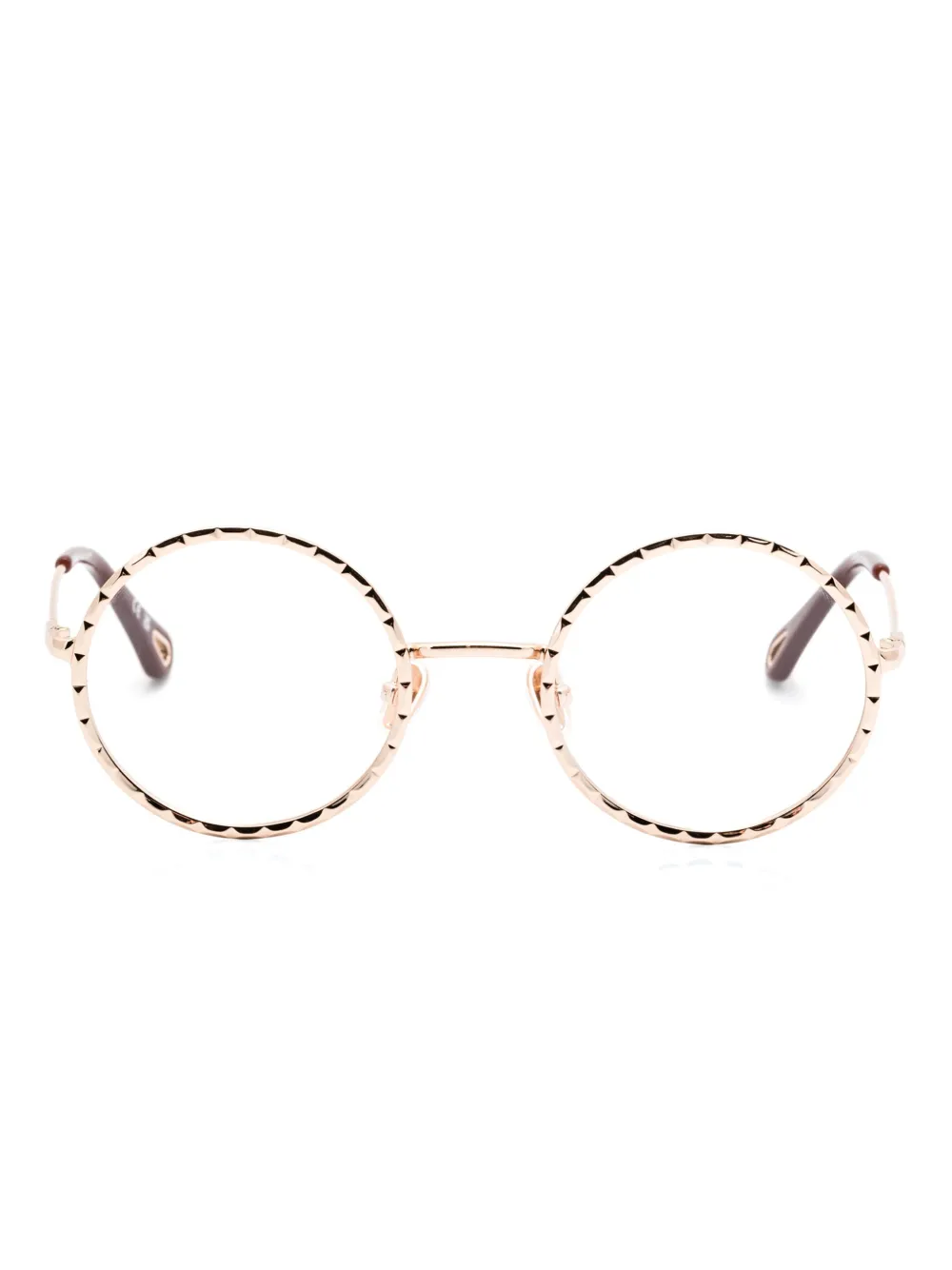

Очки в круглой оправе Chloé Eyewear, золотой