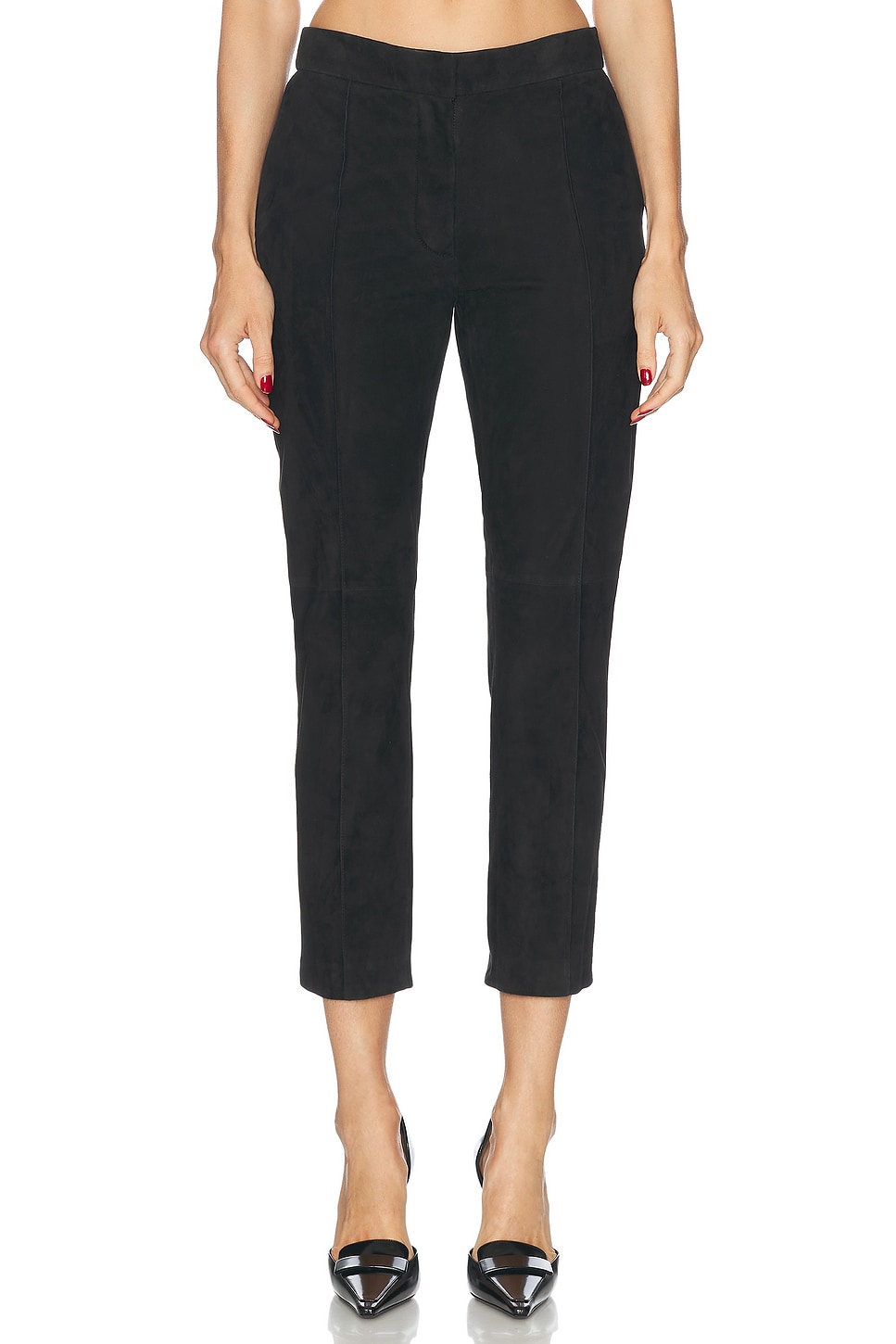 

Короткие брюки из замши Alex Perry, Black