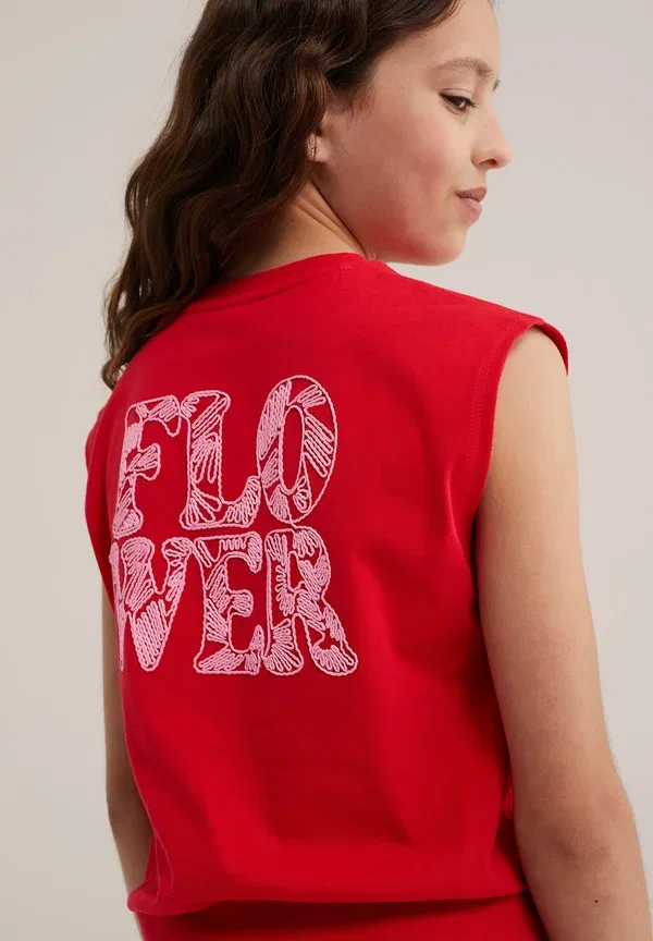 Топ We Fashion, ярко-красный — фото 3