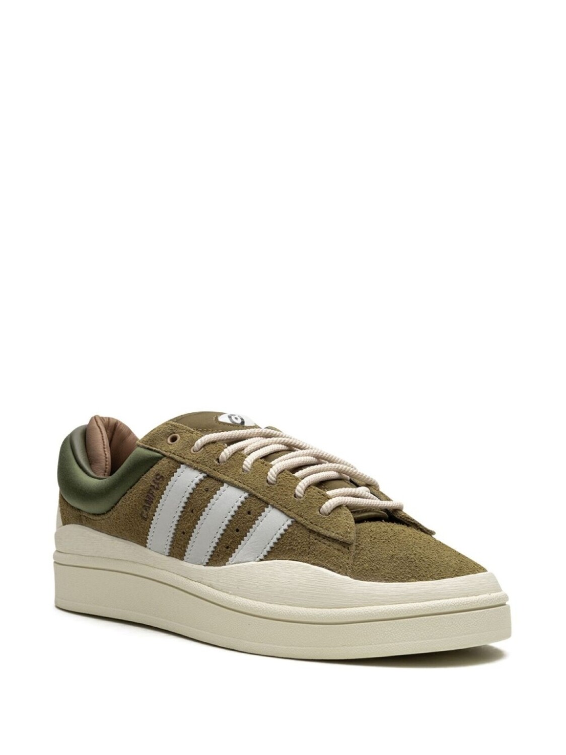 Adidas кроссовки Campus Light Olive из коллаборации с Bad Bunny, зеленый — фото 2