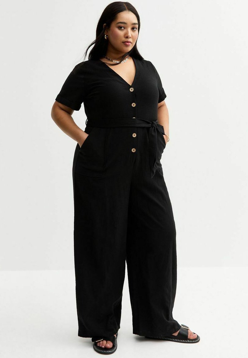 

Комбинезон CURVES BUTTON UP New Look Curves, черный
