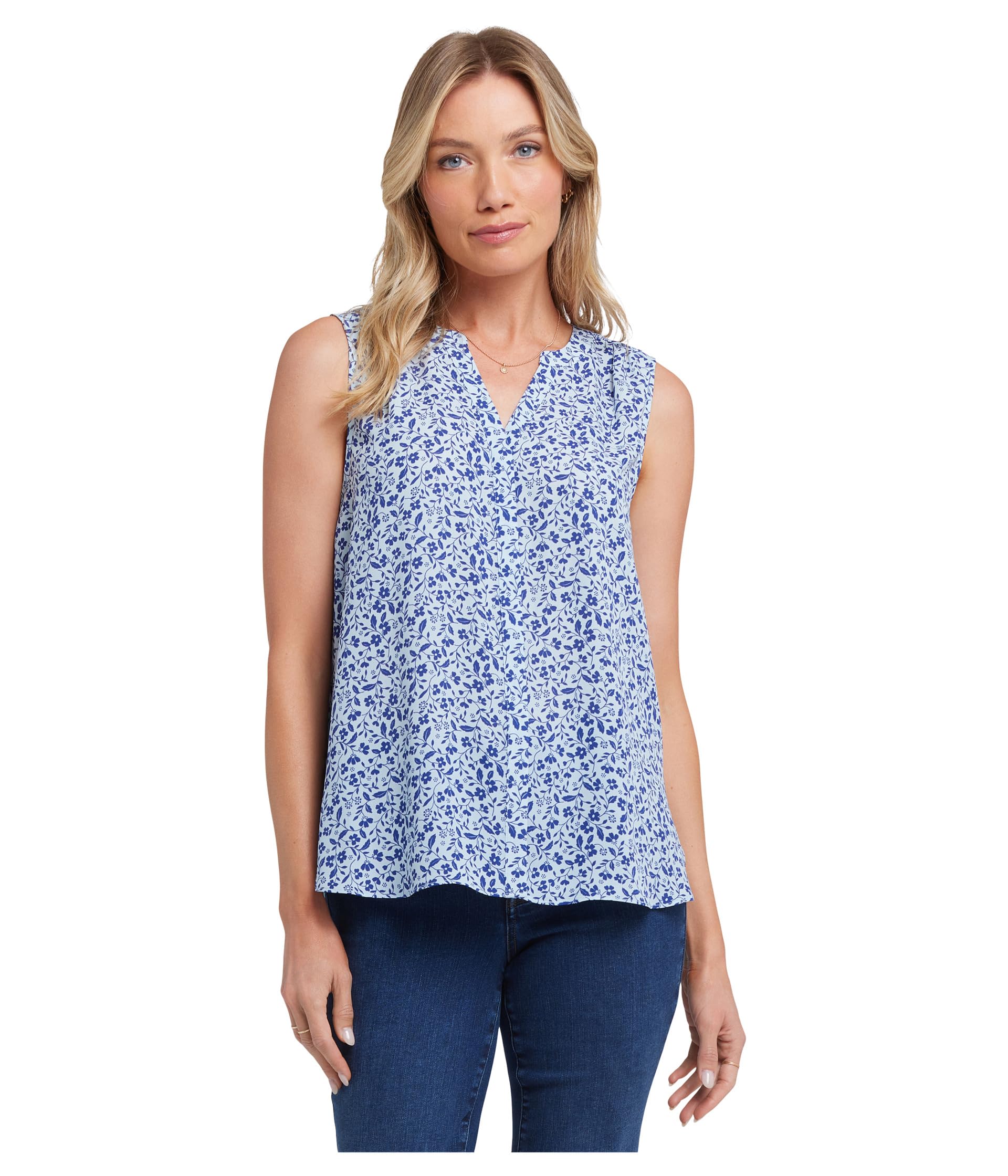 

Блуза NYDJ Sleeveless Pintuck Blouse, Placida