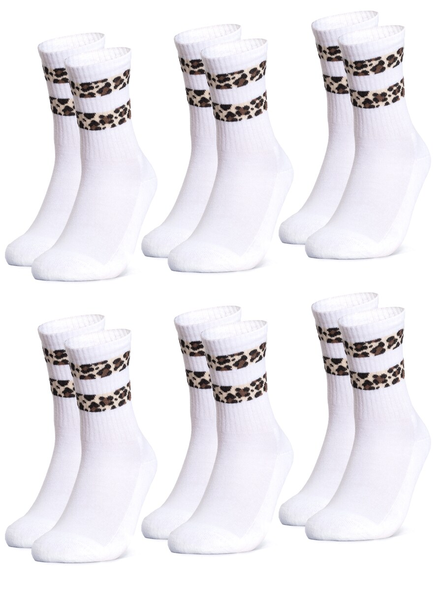 

Спортивные носки Occulto Leopard, цвет Brown/White