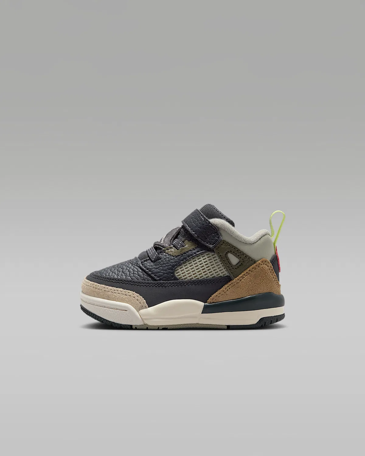 Детские кроссовки Jordan Spizike Low, Anthracite/Light Wild Mango/Cargo Khaki/Spruce Fog